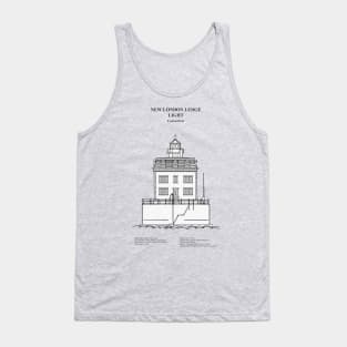 New London Ledge Light Lighthouse - Connecticut - SBDpng Tank Top